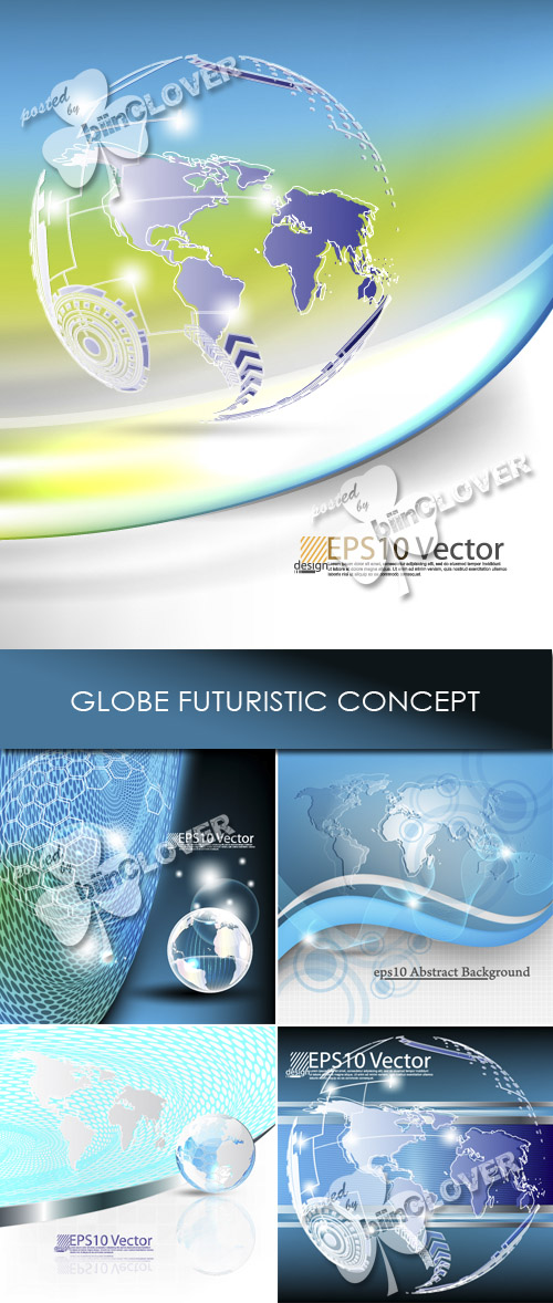 Globe futuristic concept 0192
