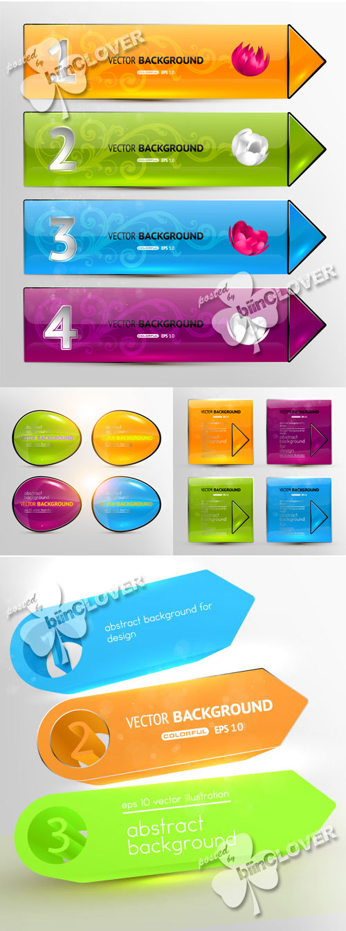 Colorful web design elements 0198