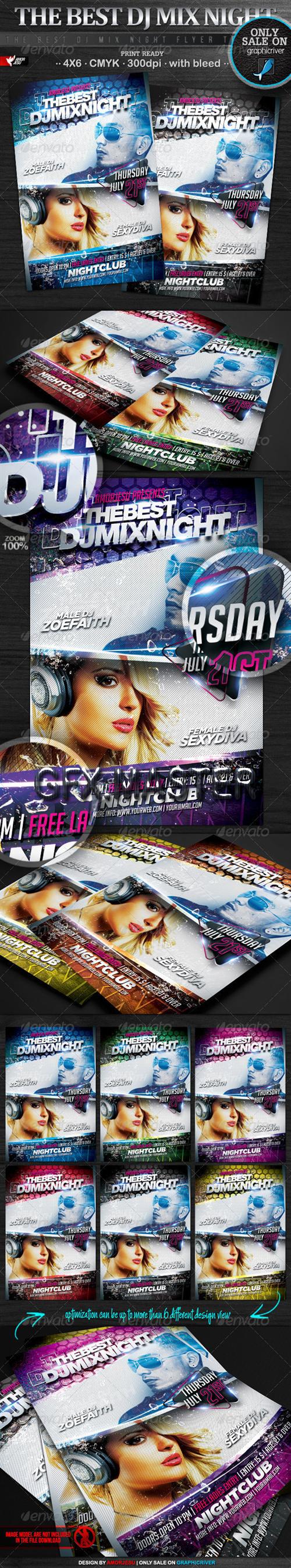 GraphicRiver - The Best DJ Mix Night Flyer Template