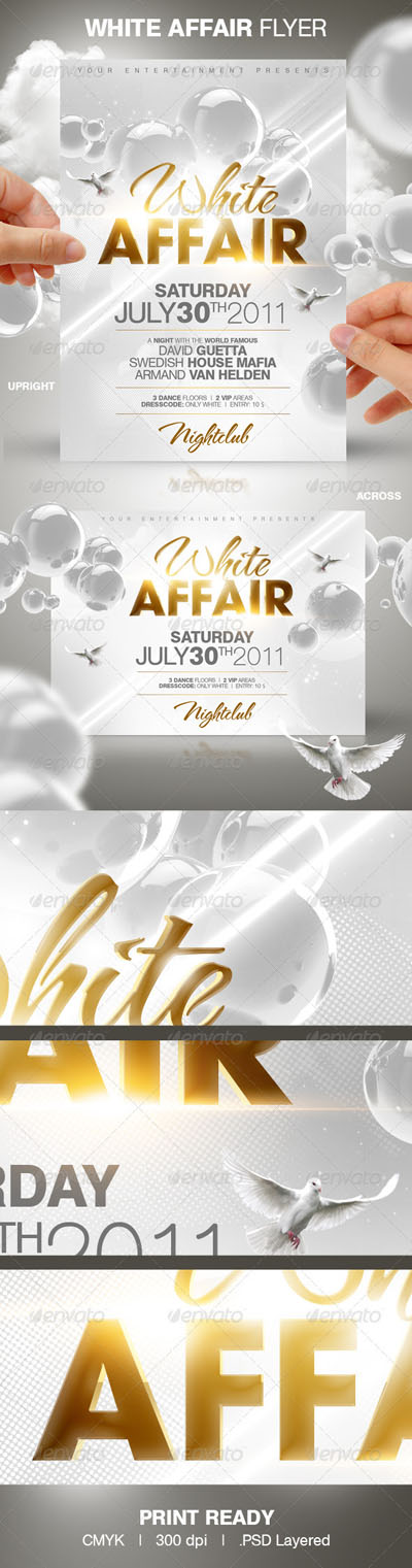 GraphicRiver - White Affair Party Flyer PSD