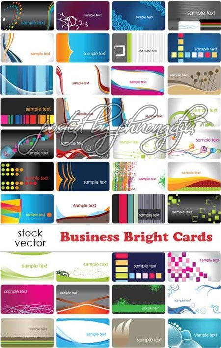 Vector - Business Bright Cards