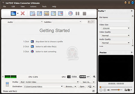 ImTOO Video Converter Ultimate 7.4.0 build 20120710