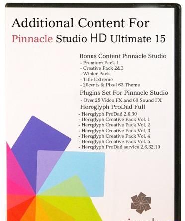 Дополнительный контент для Pinnacle Studio HD 15 (Windows 2000 XP & Vis