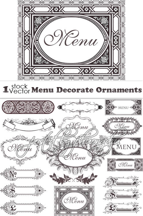 Vector - Menu Decorate Ornaments