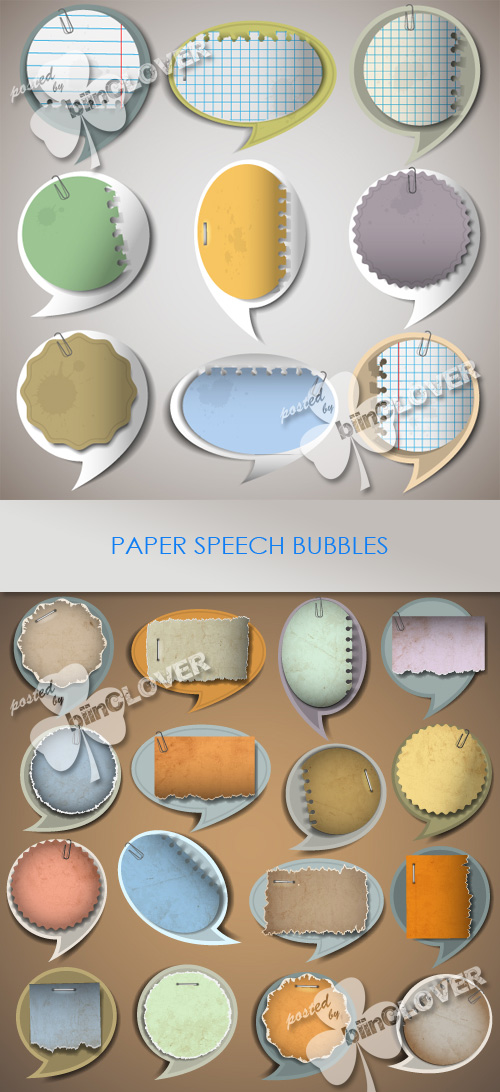 Paper speech bubbles 0211