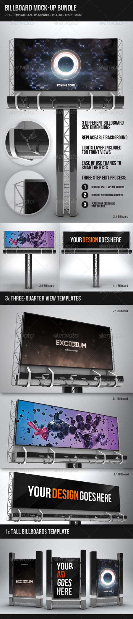 GraphicRiver Billboard Mock-up Bundle Template