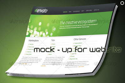 GraphicRiver Mock-Up Website