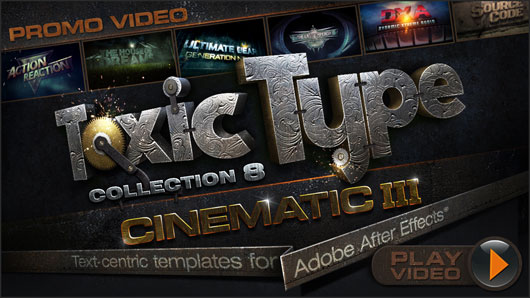 Toxic Type Collection Vol.8: Cinematic for After Effects (check by phuongdzu)