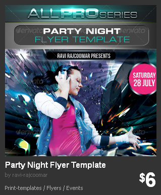 Graphicriver Party Night Flyer Template