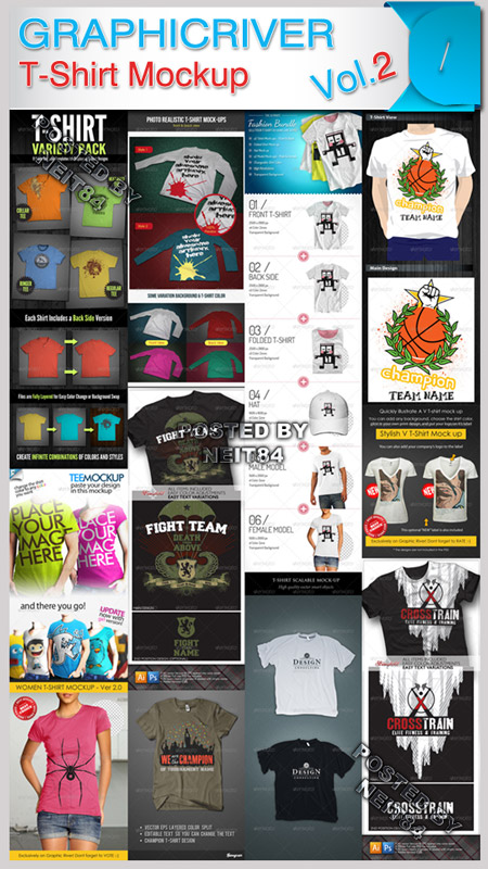 GraphicRiver Design T-Shirt Mock-up Collection Vol.2