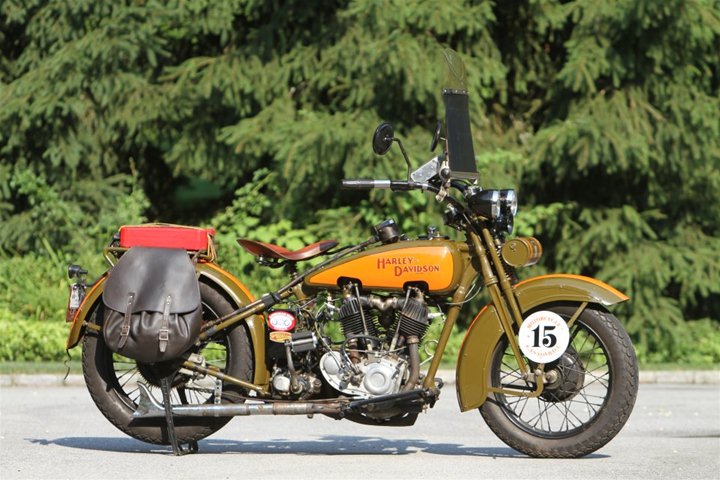 Ретро мотоцикл Harley-Davidson JDH 1929