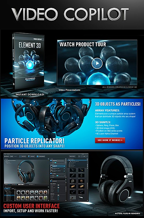 Video Copilot - Element 3D for Windows Working (all checked) 