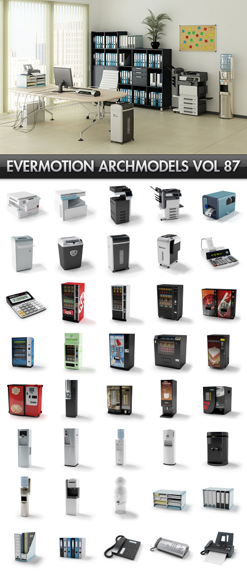 Evermotion Archmodels Vol.87 - Office Accesories - Link update 