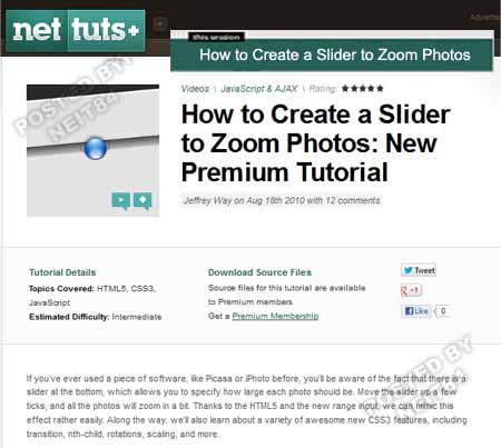 How to Create a Slider to Zoom Photos - NetTuts+