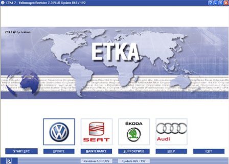 ETKA v.7.3 Plus International 2011 + Online Updates (2011/RUS) PC