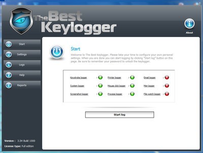 The Best Keylogger 3.54 Build 1000