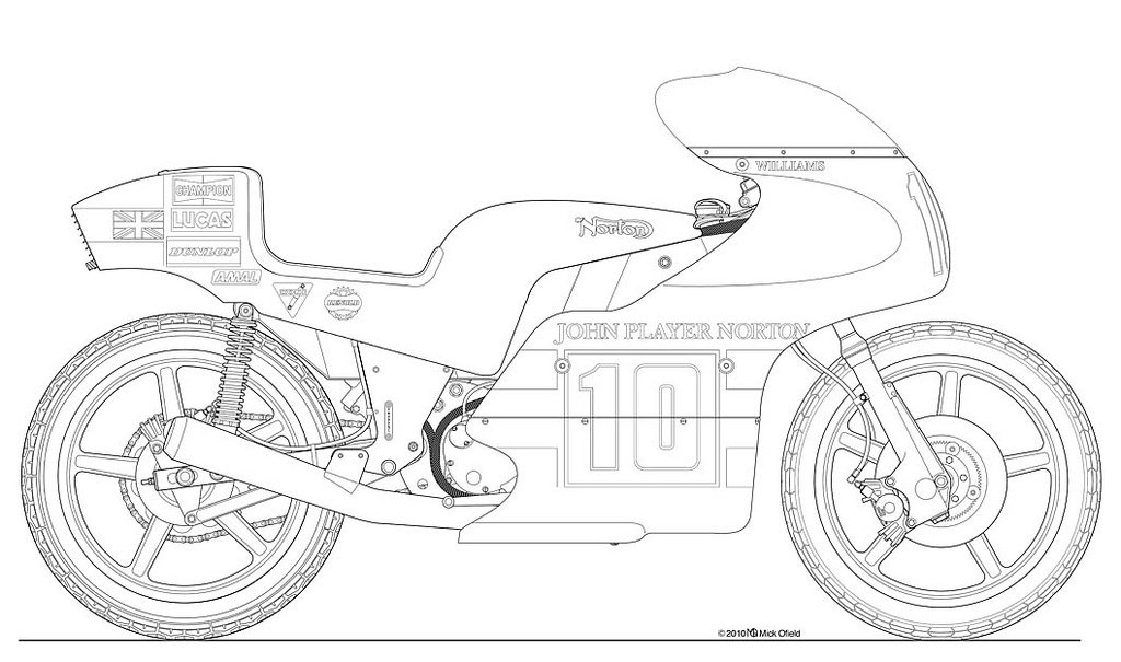 МотоАрт: схемы классических мотоциклов