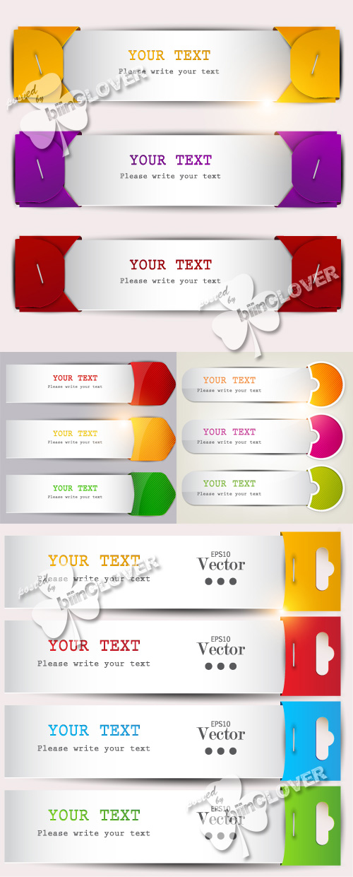 Colorful bookmarks layout 0258