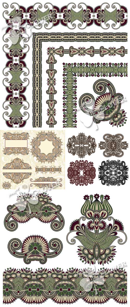 Vintage ornamental design elements 0261