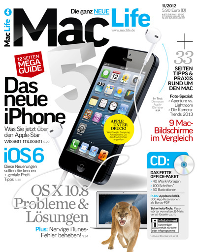 Mac Life Magazin November No 11 2012